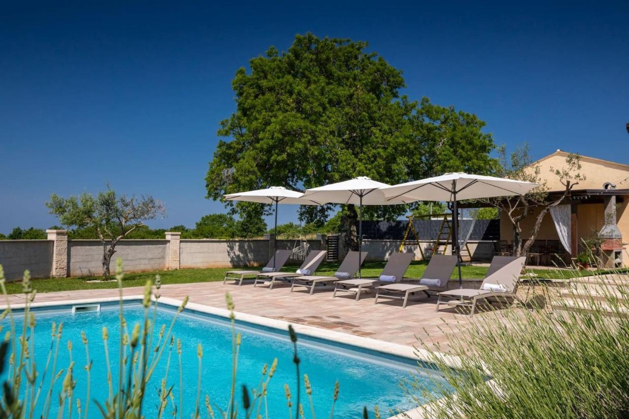 Activity Villa Gita With Pool And Grill In Tinjan Zewnętrze zdjęcie